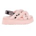 UGG Disco Cross Slide Animalia Pink Scallop