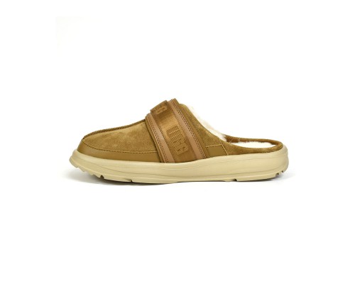 UGG MENS KICK IT SLIDE CHESTNUT