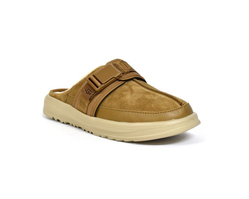 UGG MENS KICK IT SLIDE CHESTNUT