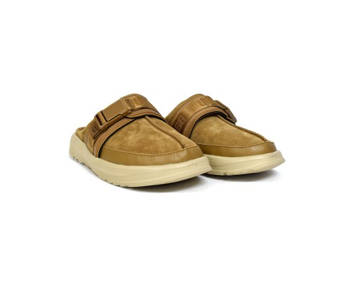 UGG MENS KICK IT SLIDE CHESTNUT