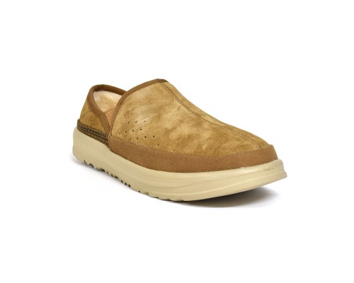 UGG MENS KICK IT SLIP-ON CHESTNUT