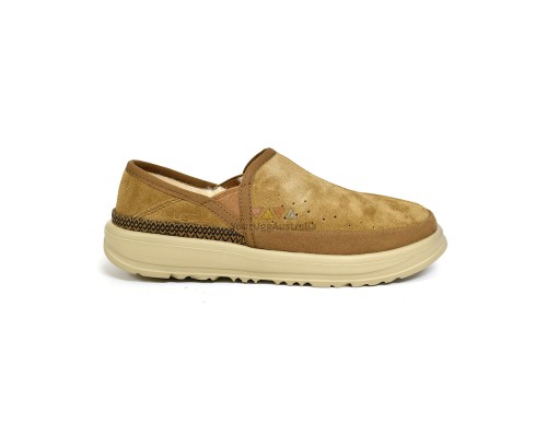 UGG MENS KICK IT SLIP-ON CHESTNUT