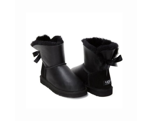 UGG BAILEY BOW MINI II METALLIC BLACK