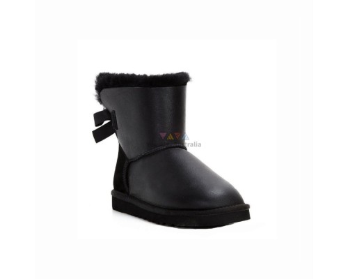 UGG BAILEY BOW MINI II METALLIC BLACK