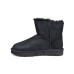 UGG MINI BAILEY LOGO STRAP SUEDE BLACK