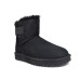 UGG MINI BAILEY LOGO STRAP SUEDE BLACK