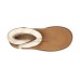 UGG MINI BAILEY LOGO STRAP SUEDE CHESTNUT