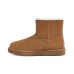 UGG MINI BAILEY LOGO STRAP SUEDE CHESTNUT