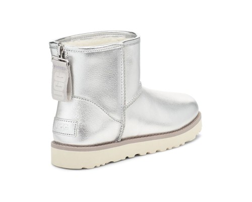 CLASSIC MINI LOGO ZIP SHINE SILVER