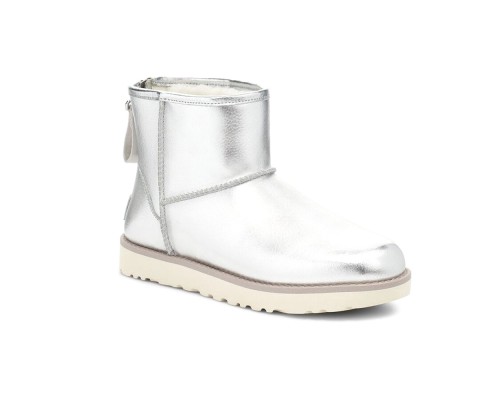 CLASSIC MINI LOGO ZIP SHINE SILVER