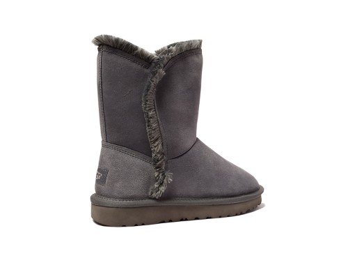 CLASSIC SHORT FLUFF HIGH-LOW GREY