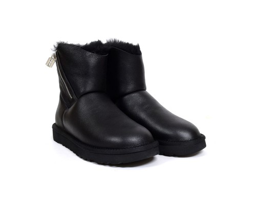 UGG MINI OBLIQUE ZIP BLACK