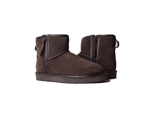 UGG MINI ZIP BOOT CHOCOLATE