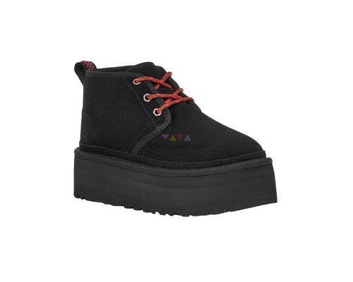 UGG NEUMEL HERITAGE PLATFORM BLACK