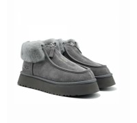 UGG FUNKETTE PLATFORM BOOTS GREY