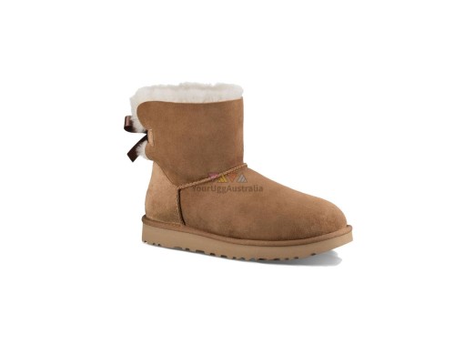 UGG BAILEY BOW MINI II CHESTNUT