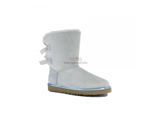 UGG BAILEY BOW II METALL SKY BLUE	