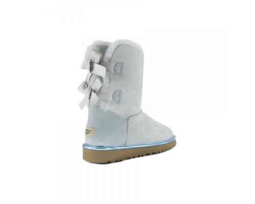 UGG BAILEY BOW II METALL SKY BLUE	