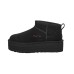 UGG CLASSIC ULTRA MINI PLATFORM BLACK