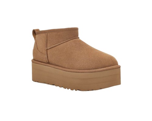 UGG CLASSIC ULTRA MINI PLATFORM CHESTNUT
