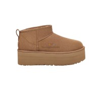 UGG CLASSIC ULTRA MINI PLATFORM CHESTNUT