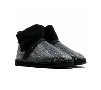 UGG CLEAR QUILTY BOOT BLING BLACK