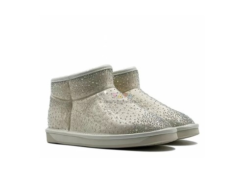 UGG CLEAR ULTRA MINI BLING WHITE