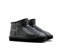 UGG CLEAR ULTRA MINI BLING BLACK