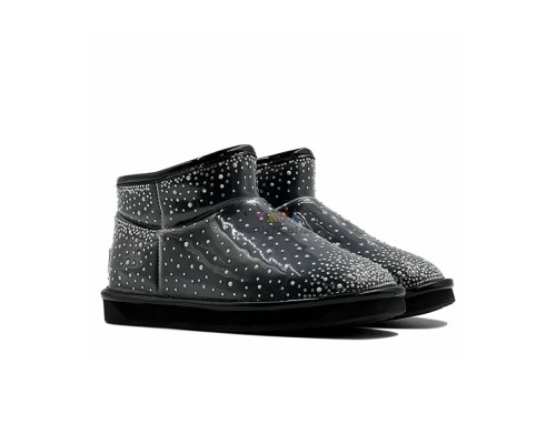 UGG CLEAR ULTRA MINI BLING BLACK