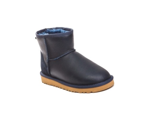 UGG CLASSIC MINI METALLIC NAVY