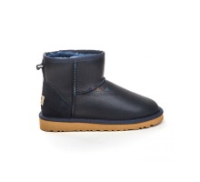 UGG CLASSIC MINI METALLIC NAVY