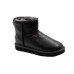 UGG WOMEN'S CLASSIC MINI II BLACK LEATHER