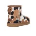 UGG CLASSIC MINI COW PRINT CHESTNUT