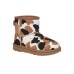 UGG CLASSIC MINI COW PRINT CHESTNUT