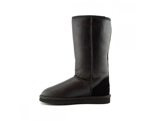 UGG CLASSIC TALL METALLIC BLACK