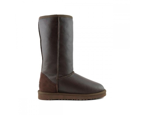 UGG CLASSIC TALL METALLIC CHOCOLATE