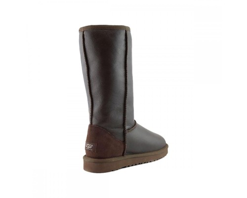 UGG CLASSIC TALL METALLIC CHOCOLATE