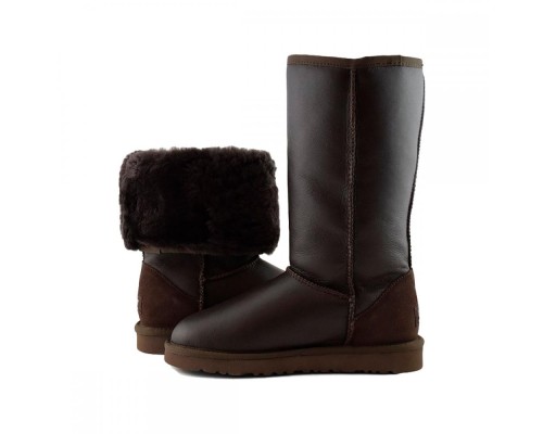 UGG CLASSIC TALL METALLIC CHOCOLATE