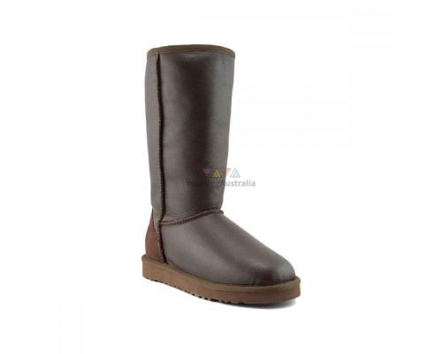 UGG CLASSIC TALL METALLIC CHOCOLATE