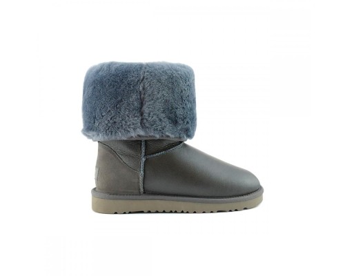 UGG CLASSIC TALL METALLIC GREY