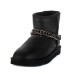 UGG CLASSIC MINI ZANOTTI METALLIC BLACK