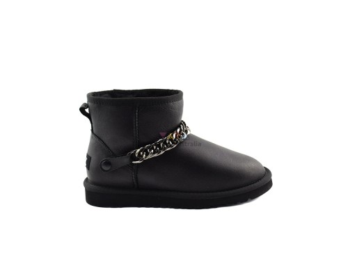 UGG CLASSIC MINI ZANOTTI METALLIC BLACK