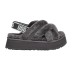 UGG  Disco Cross Slide Charcoal