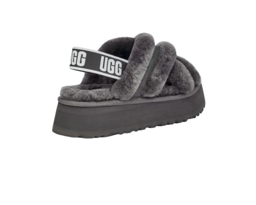 UGG  Disco Cross Slide Charcoal