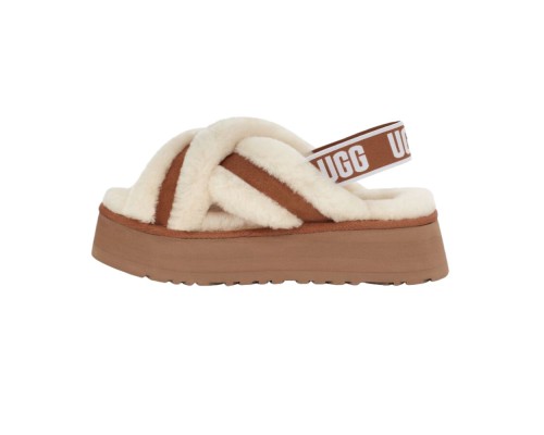 UGG Disco Cross Slide chestnut