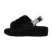 UGG FLUFF YEAH SLIDE BLACK