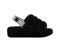 UGG FLUFF YEAH SLIDE BLACK