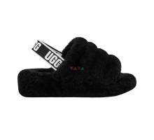 UGG FLUFF YEAH SLIDE BLACK