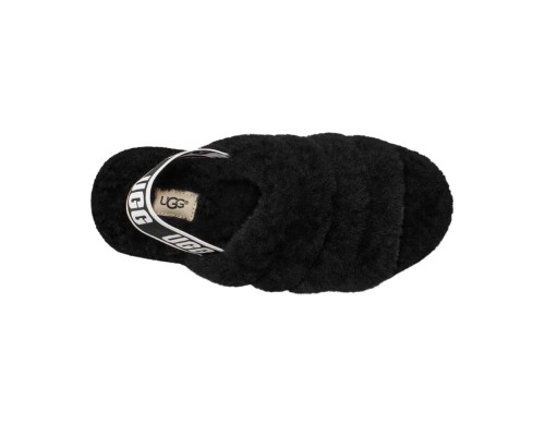 UGG FLUFF YEAH SLIDE BLACK