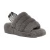 UGG FLUFF YEAH SLIDE GREY